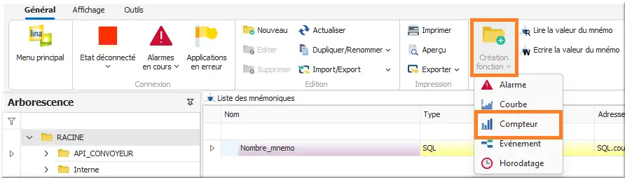 Création d’un compteur